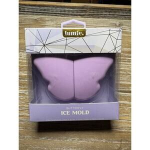 lumie. Butterfly Shape Silicone Ice Cube Mold Purple 4.53in Length 2.95in Width